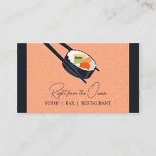 Sushi Bar Restaurant Business Card