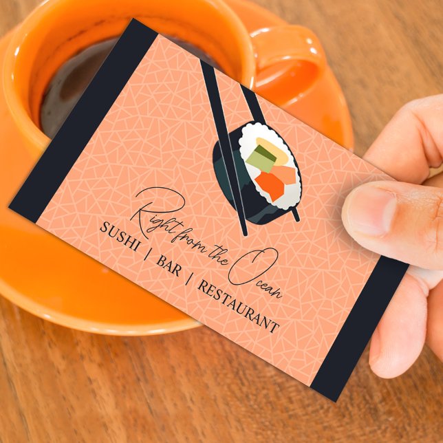 Sushi Bar Restaurant Business Card (Creator Uploaded)
