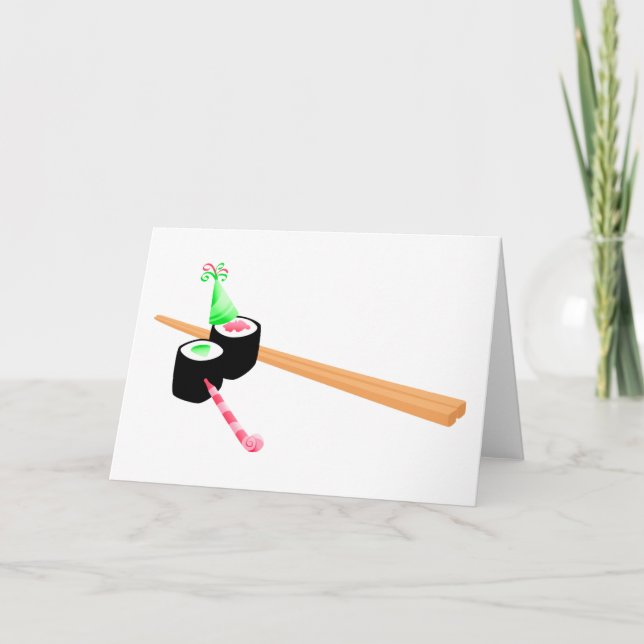 Sushi Birthday Card (Front)