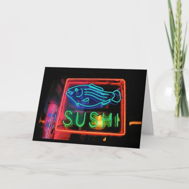 Sushi Birthday Card - Customised (Front)