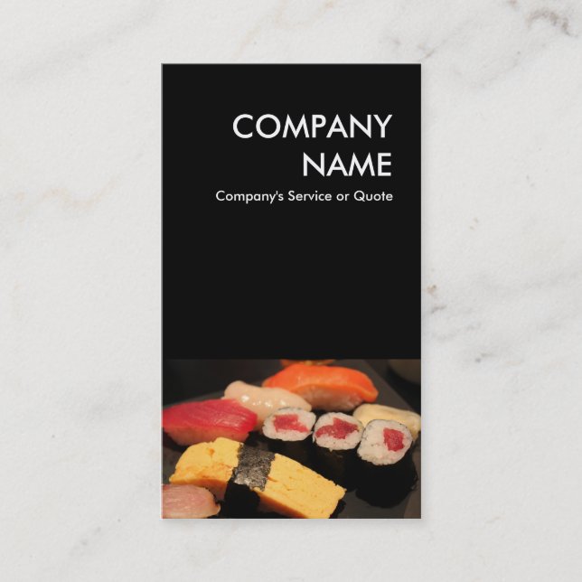 sushi business card (Front)