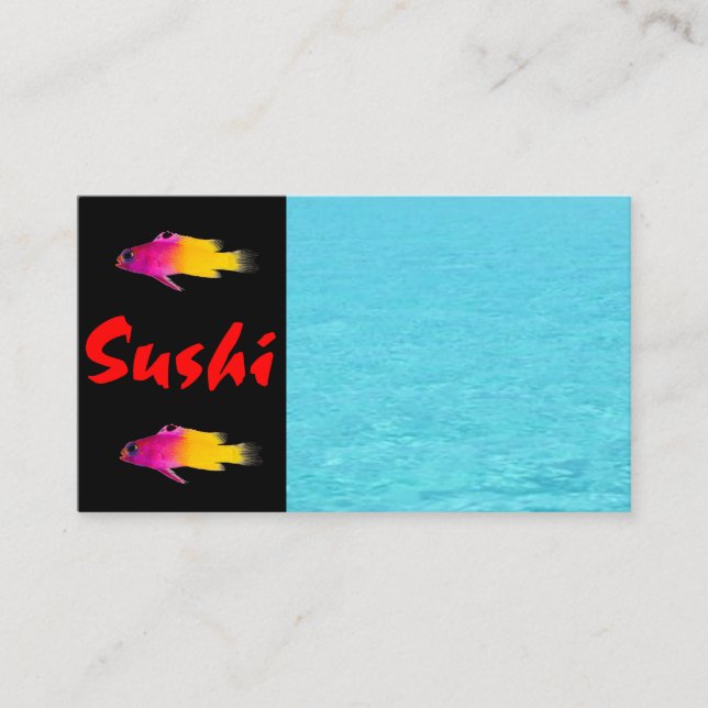 Sushi Business Card (Front)