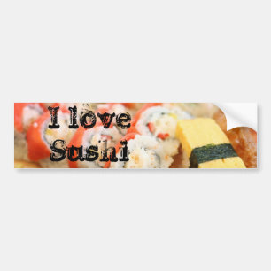 sushi-california-04, I love Sushi Bumper Sticker