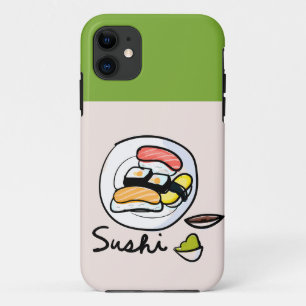 Sushi cartoon cute Japanese art iPhone 11 Case