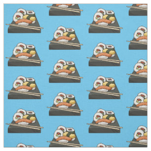 Sushi cartoon illustration  fabric
