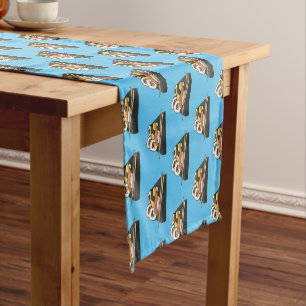 Sushi cartoon illustration  short table runner