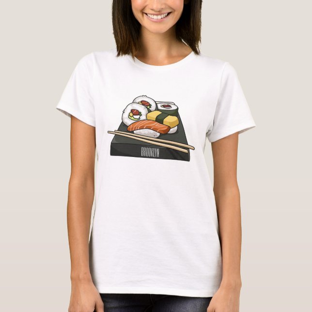 Sushi cartoon illustration  T-Shirt (Front)