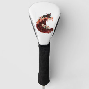 Sushi Cat Dreams Quirky Japanese Food Kitty Golf Head Cover