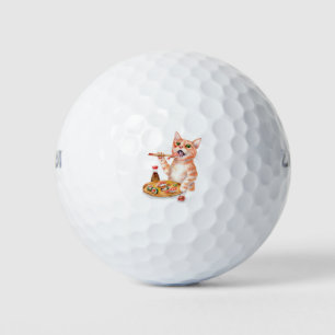 Sushi Cat Golf Balls