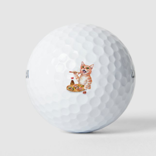 Sushi Cat Golf Balls (Front)
