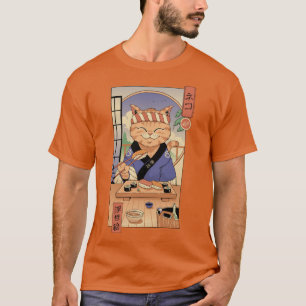Sushi Cat in Edo T-Shirt