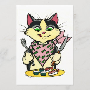 Sushi Cat Invitation