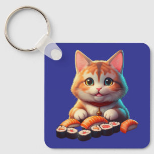 Sushi Cat Key Ring