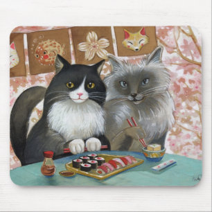 Sushi Cat Lovely Pair Mouse Mat