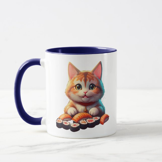 Sushi Cat Mug (Left)