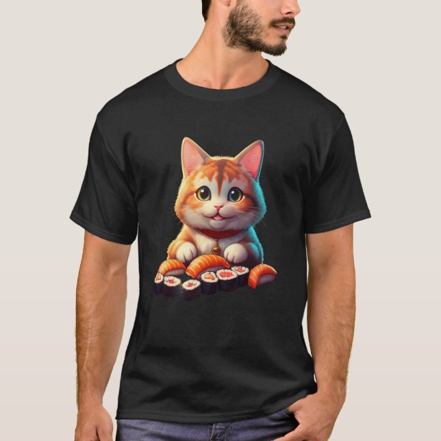 Sushi Cat T-Shirt (Front)