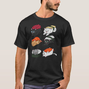sushi cats persian cat T-Shirt
