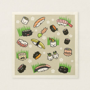 Sushi Characters Napkin