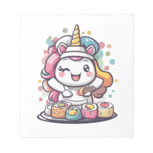 Sushi Chef Unicorn (1) Notepad