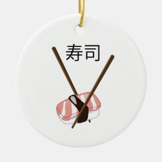 Sushi Chopsticks Ceramic Tree Decoration