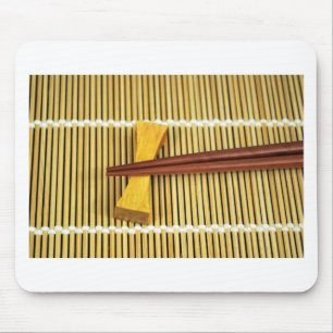 Sushi Chopsticks Sensei Masters Wood Bamboo Mouse Mat