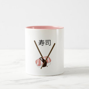 Sushi Chopsticks Two-Tone Coffee Mug