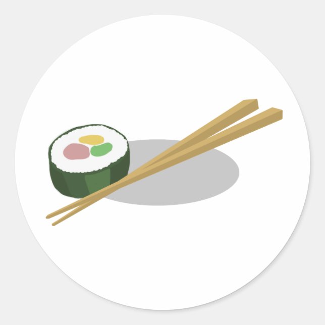 Sushi Classic Round Sticker (Front)