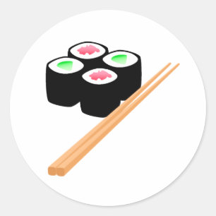 Sushi Classic Round Sticker