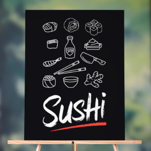 Sushi Collage Acrylic Sign