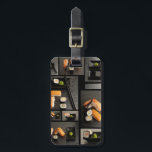 Sushi collection on black background luggage tag<br><div class="desc">sushi collection on black background © and ® Bigstock® - All Rights Reserved.</div>