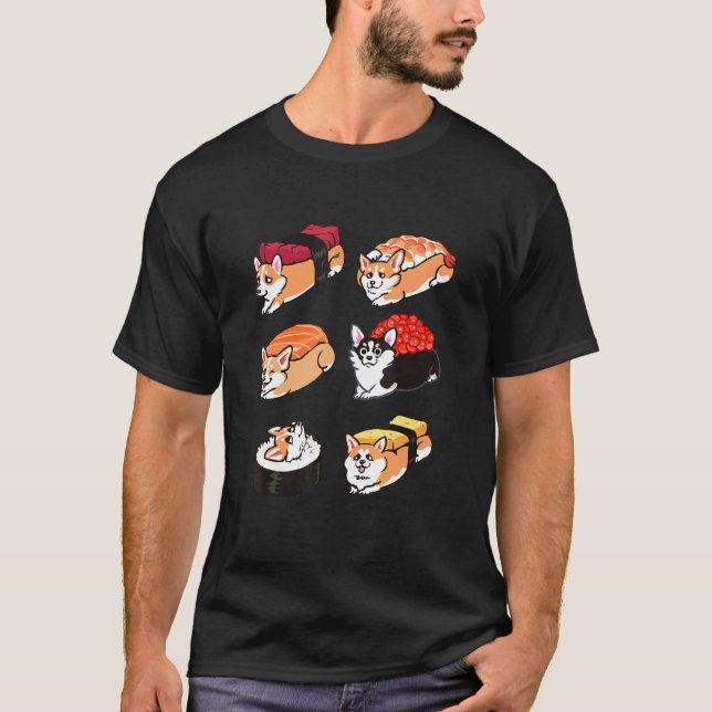 Sushi Corgi T-Shirt (Front)