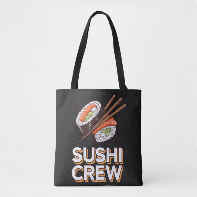 Sushi Crew Tote Bag (Front)