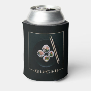 Sushi custom monogram can cooler