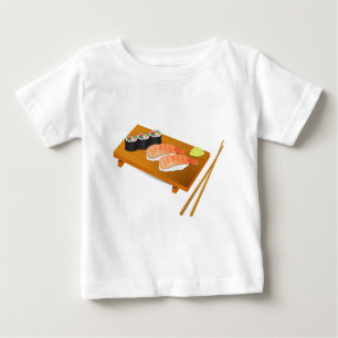 Sushi cute Japanese food Baby T-Shirt