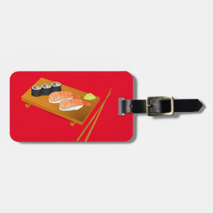Sushi cute Japanese food Luggage Tag