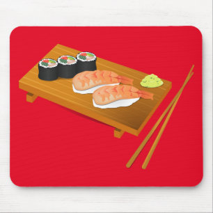 Sushi cute Japanese food Mouse Mat