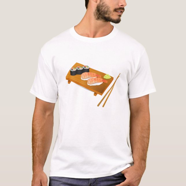 Sushi cute Japanese food T-Shirt (Front)