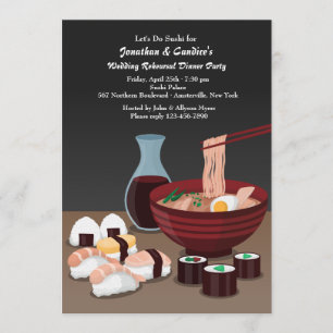 Sushi Dinner Invitation