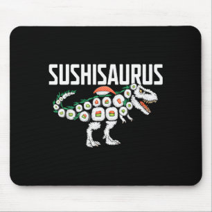 Sushi Dinosaur T-rex Japanese Food Funny Sushi Rol Mouse Mat