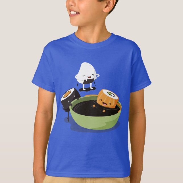 Sushi enjoy bath time funny T-Shirt (Front)