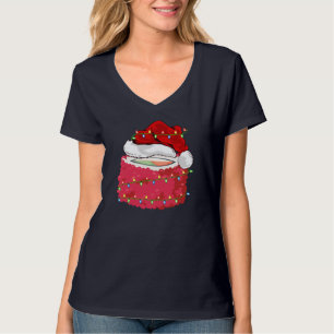Sushi Fast Food Lover Xmas Santa Hat Sushi Christm T-Shirt