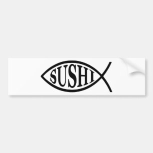 Sushi Fish Bumper Sticker