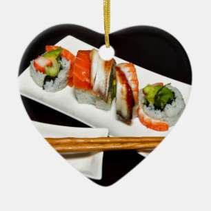 Sushi Food Restaurant Eat Exotic Meals Fast Food Ceramic Tree Decoration