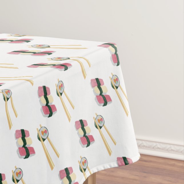 Sushi Foodie Hipster Tablecloth (In Situ)