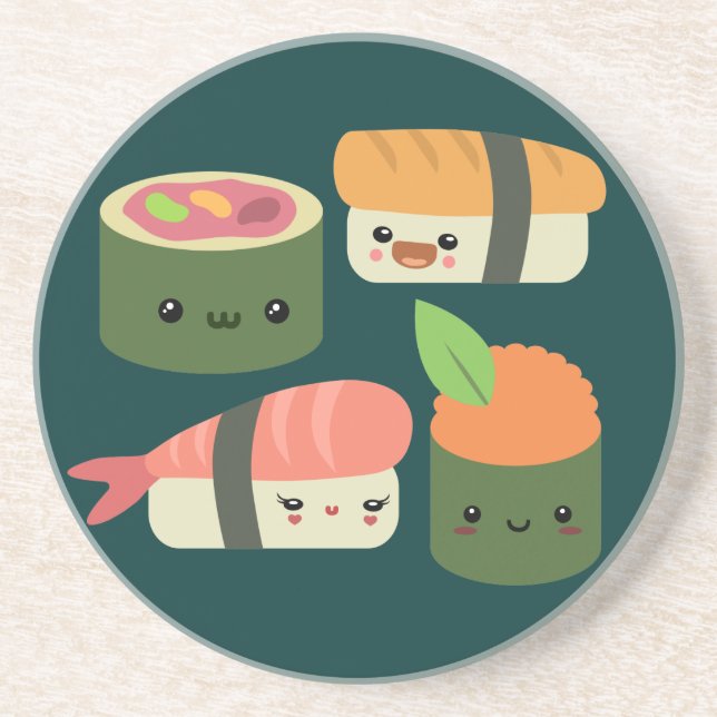 Sushi Friends Coaster (Front)