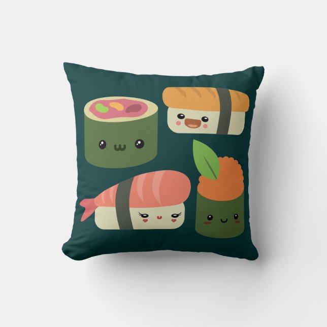 Sushi Friends Cushion (Front)