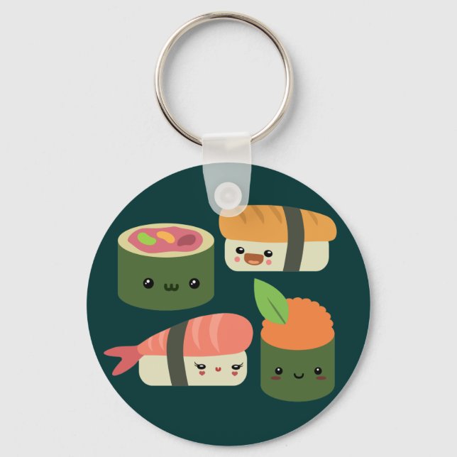 Sushi Friends Key Ring (Front)