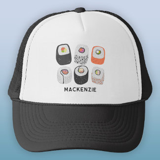 Sushi Fun Japanese Food Art Personalised Trucker Hat