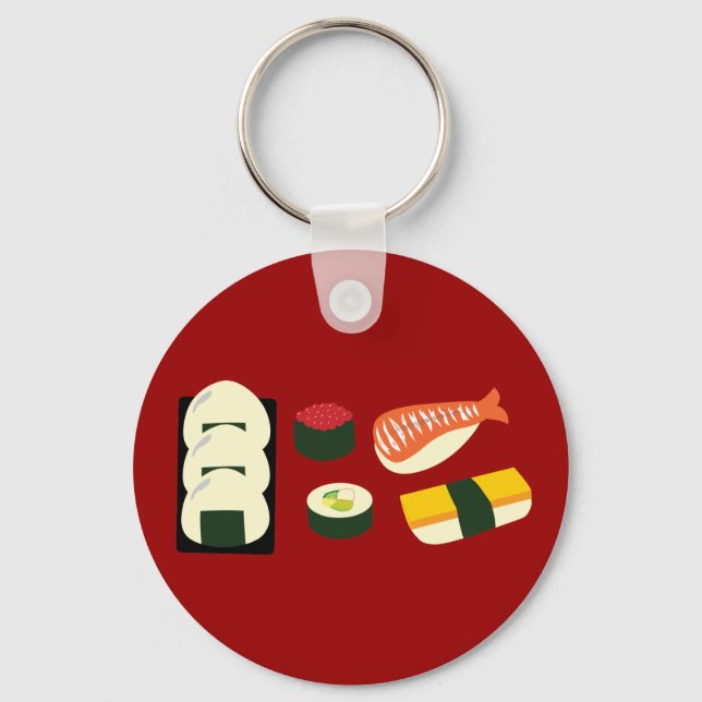 Sushi Fun Key Ring (Front)