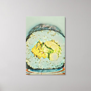 Sushi gift for food lovers canvas print